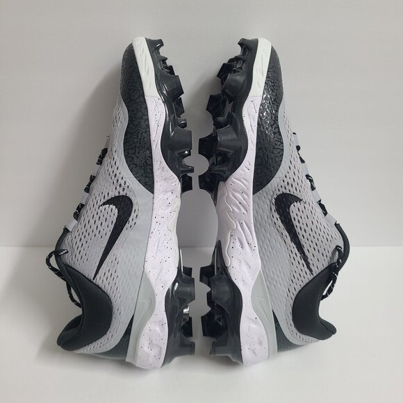 NEW Nike Alpha Huarache Elite 4 Low MCS Baseball Cleats FD6221-002 Size 15 Gray main image 6